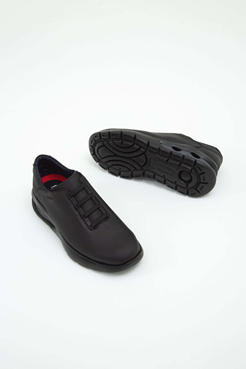 CALLAGHAN Erkek Hakiki Deri Siyah Sneakers & Spor Ayakkabı - Görsel 7