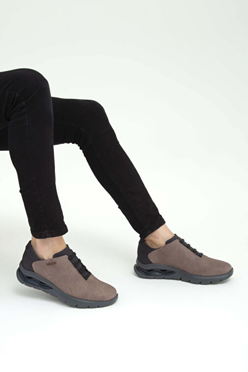 CALLAGHAN Erkek Hakiki Deri Bej Sneakers & Spor Ayakkabı - Görsel 4