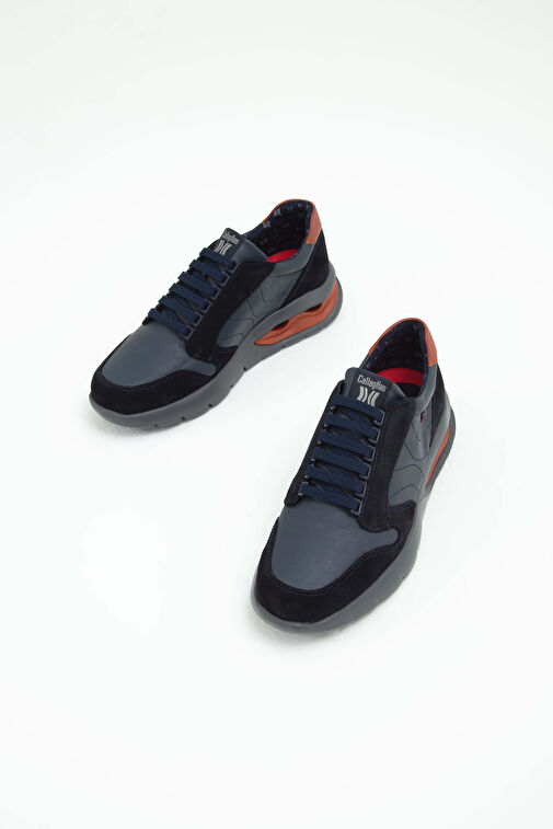 CALLAGHAN Erkek Hakiki Deri Mavi Sneakers & Spor Ayakkabı - Görsel 6