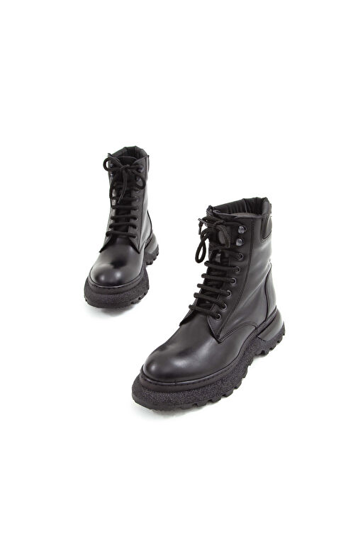 Tamer Tanca Kadın Hakiki Deri Siyah Analin Günlük Bot - Görsel 7