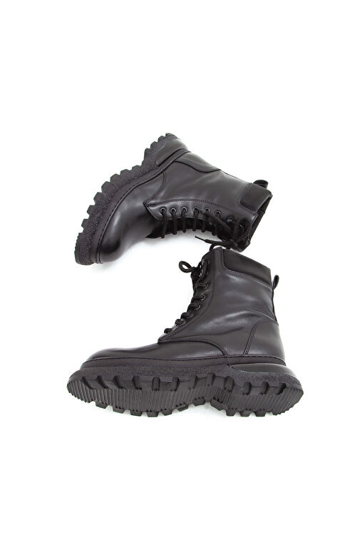 Tamer Tanca Kadın Hakiki Deri Siyah Analin Günlük Bot - Görsel 9