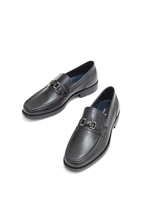 Tamer Tanca Erkek Hakiki Deri Siyah Klasik Ayakkabı - Görsel 6