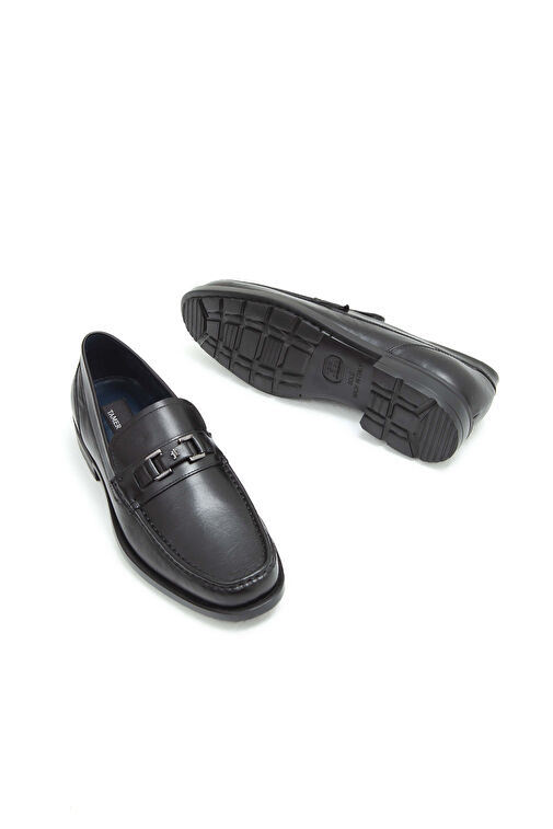 Tamer Tanca Erkek Hakiki Deri Siyah Klasik Ayakkabı - Görsel 8