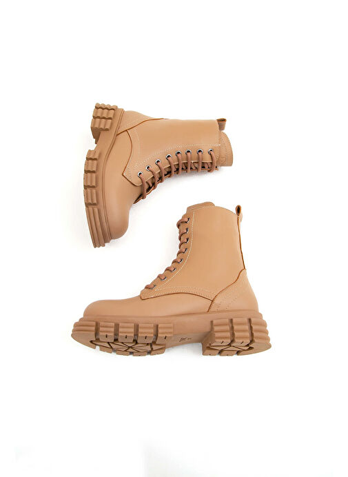 Tamer Tanca Kadın Hakiki Deri Vizon POSTAL Bot - Görsel 8