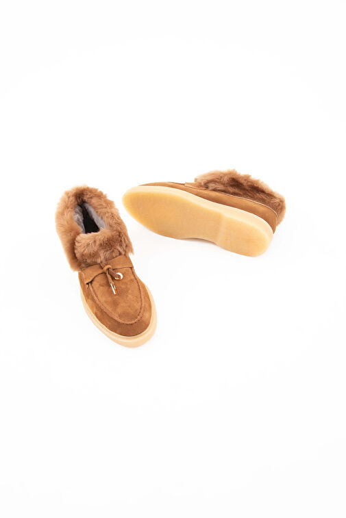 Tamer Tanca Kadın Hakiki Deri Taba Casual Bot - Görsel 9