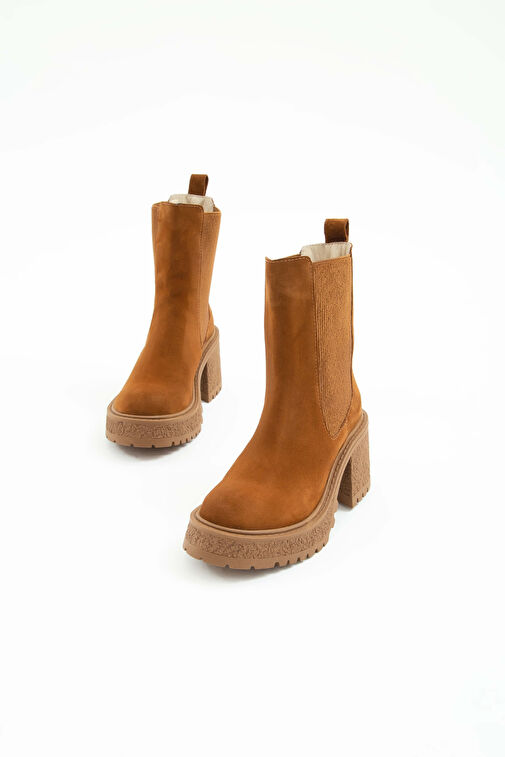 Tamer Tanca Kadın Hakiki Deri Kahverengi Casual Bot - Görsel 7