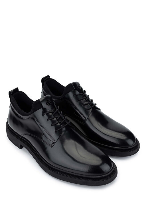 Tamer Tanca Erkek Hakiki Deri Siyah Açma Casual Ayakkabı - Görsel 3