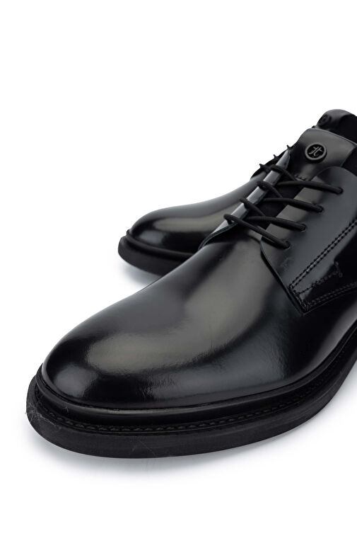 Tamer Tanca Erkek Hakiki Deri Siyah Açma Casual Ayakkabı - Görsel 4