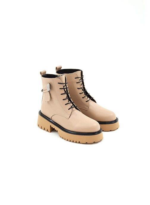 Tamer Tanca Kadın Hakiki Deri Vizon Casual Bot - Görsel 6