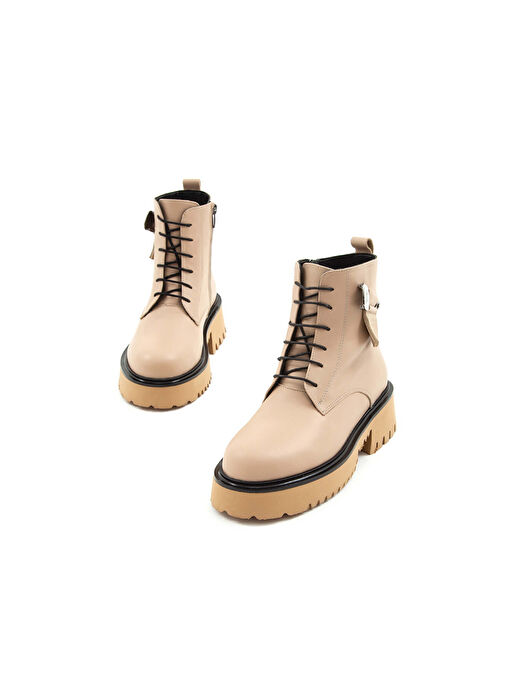 Tamer Tanca Kadın Hakiki Deri Vizon Casual Bot - Görsel 7