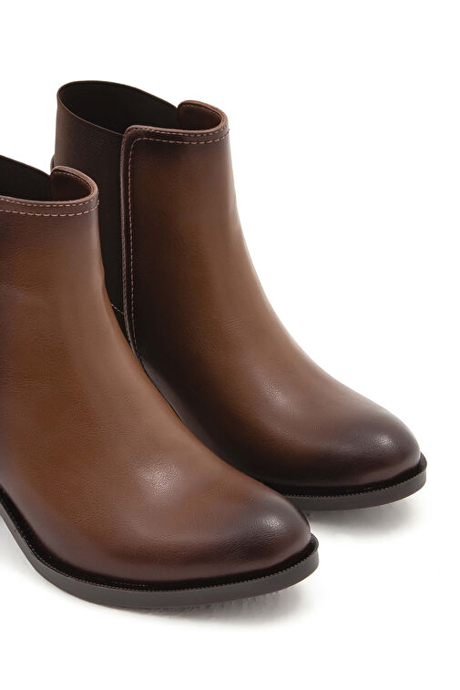 Tamer Tanca Kadın Suni Deri Kahverengi Günlük Bot - Görsel 8