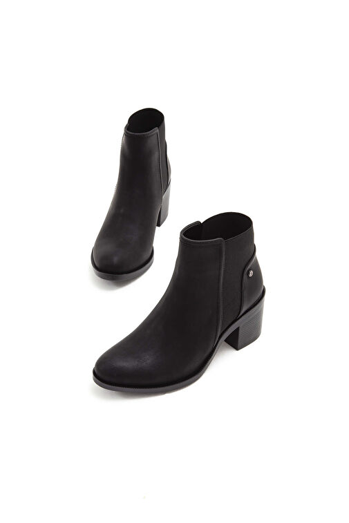 Tamer Tanca Kadın Suni Deri Siyah Günlük Bot - Görsel 7