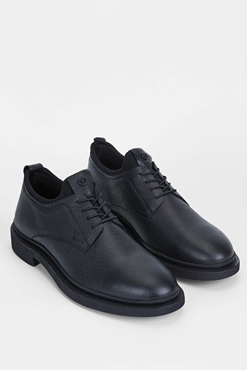 Tamer Tanca Tamer Tanca Siyah Erkek Deri Günlük Ayakkabı 205 5687 ERK AYK SK22/23 Klasik Ayakkabı | Boyner Siyah - 3. görsel