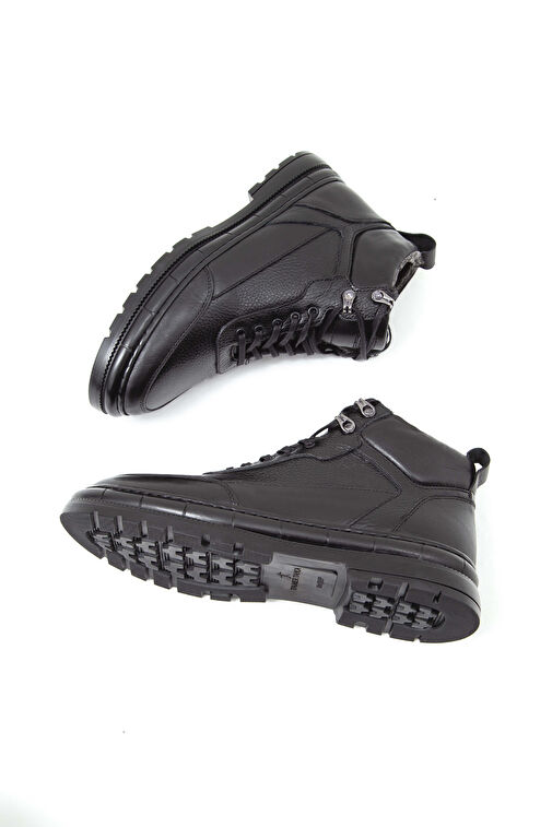 Tamer Tanca Tamer Tanca Erkek Hakiki Deri Siyah Casual Bot | Boyner Siyah - 8. görsel