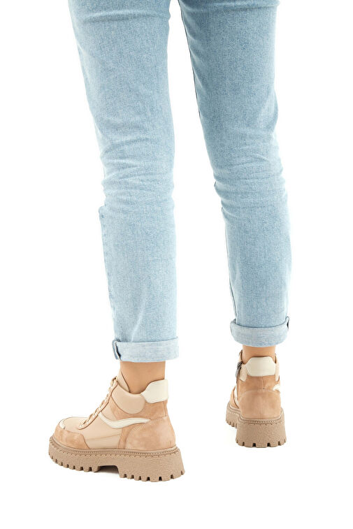 Tamer Tanca Kadın Suni Deri Camel Casual Bot - Görsel 3