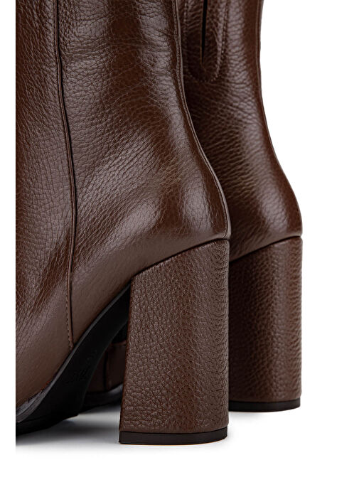 Tamer Tanca Kadın Hakiki Deri Taba Floter Klasik Bot - Görsel 6