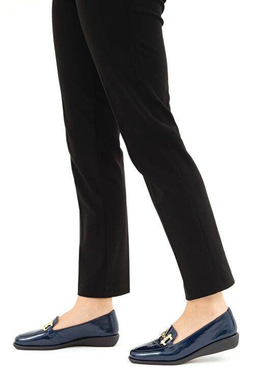 Relax Anatomic Kadın Hakiki Deri Mavi Comfort Ayakkabı - Görsel 4