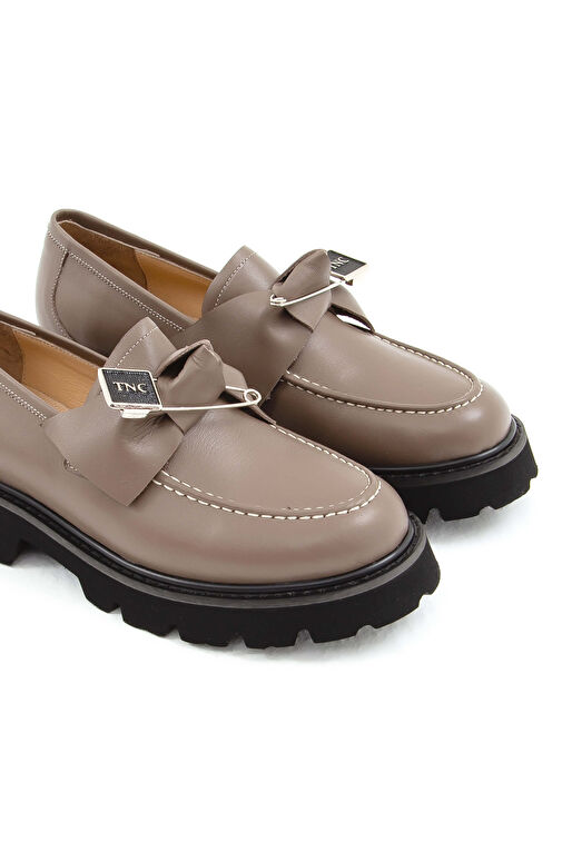 Tamer Tanca Kadın Hakiki Deri Vizon Loafer Ayakkabı - Görsel 5