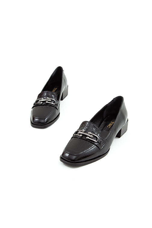 Tamer Tanca Siyah Kadın Rugan Loafer 923 442 BN AYK SK22/23 - Görsel 2