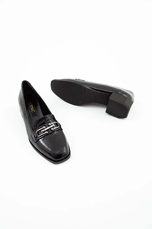 Tamer Tanca Siyah Kadın Rugan Loafer 923 442 BN AYK SK22/23 - Görsel 3