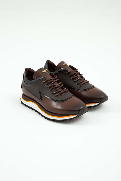 Tamer Tanca Siyah Erkek Deri Sneaker 383 5268 ERK AYK SK22/23 - Görsel 10