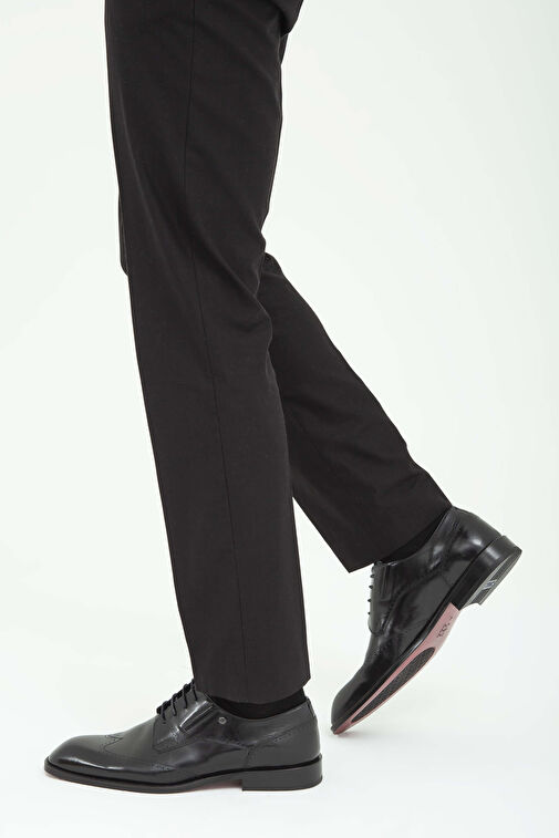 Tamer Tanca Siyah Erkek Deri Klasik Ayakkabı 183 25104 ERK AYK SK22/23 - Görsel 2