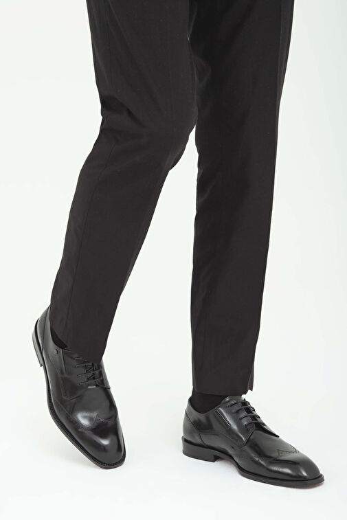 Tamer Tanca Siyah Erkek Deri Klasik Ayakkabı 183 25104 ERK AYK SK22/23 - Görsel 3