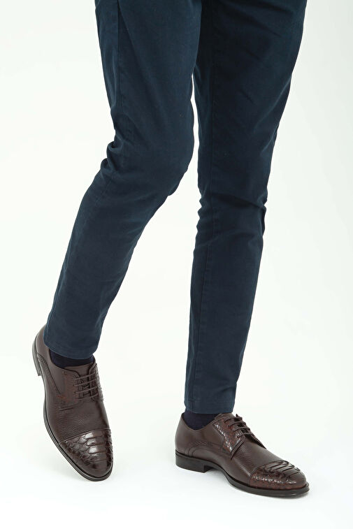 Tamer Tanca Tamer Tanca Erkek Hakiki Deri Kahverengi Klasik Ayakkabı | Boyner Kahverengi - 3. görsel