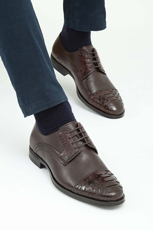 Tamer Tanca Tamer Tanca Erkek Hakiki Deri Kahverengi Klasik Ayakkabı | Boyner Kahverengi - 5. görsel