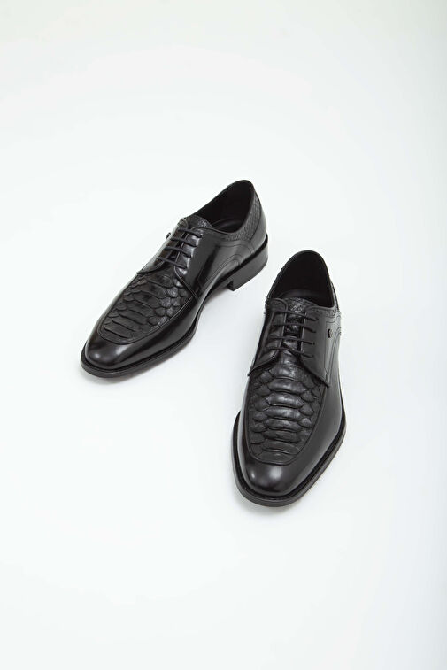 Tamer Tanca Erkek Hakiki Deri Siyah Klasik Ayakkabı - Görsel 6