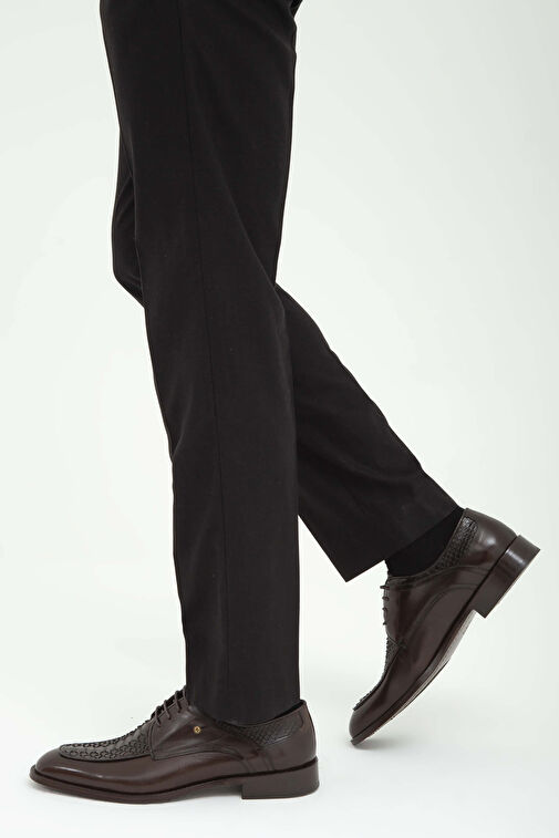 Tamer Tanca Siyah Erkek Deri Klasik Ayakkabı 183 19504 ERK AYK SK22/23 - Görsel 2