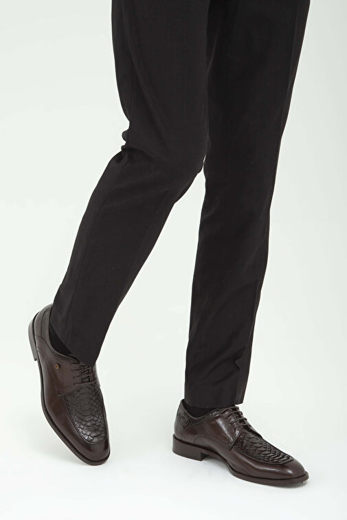 Tamer Tanca Siyah Erkek Deri Klasik Ayakkabı 183 19504 ERK AYK SK22/23 - Görsel 3