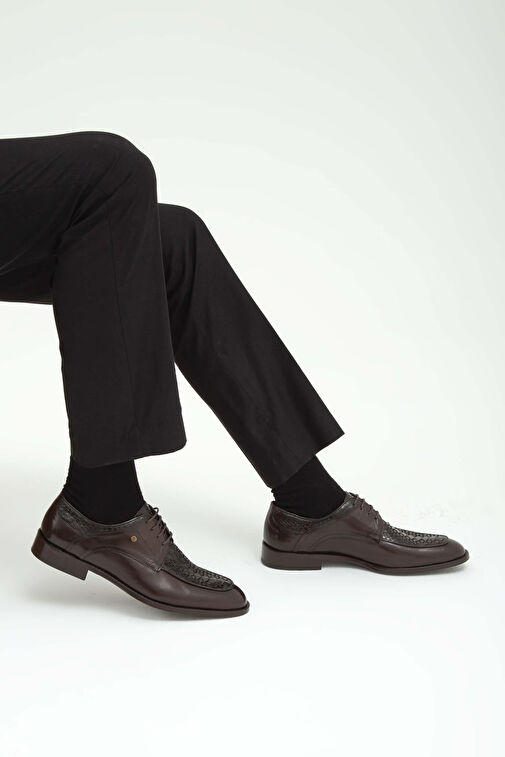 Tamer Tanca Siyah Erkek Deri Klasik Ayakkabı 183 19504 ERK AYK SK22/23 - Görsel 4