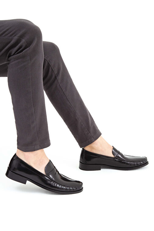 Tamer Tanca Bordo Erkek Deri Loafer 01 R-4163 K ERK AYK SK22/23 - Görsel 4