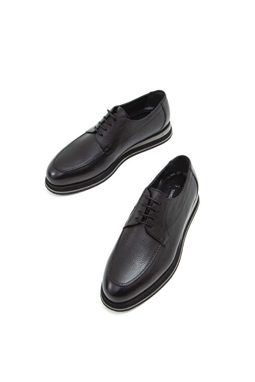 Tamer Tanca Erkek Hakiki Deri Siyah Casual Ayakkabı - Görsel 6