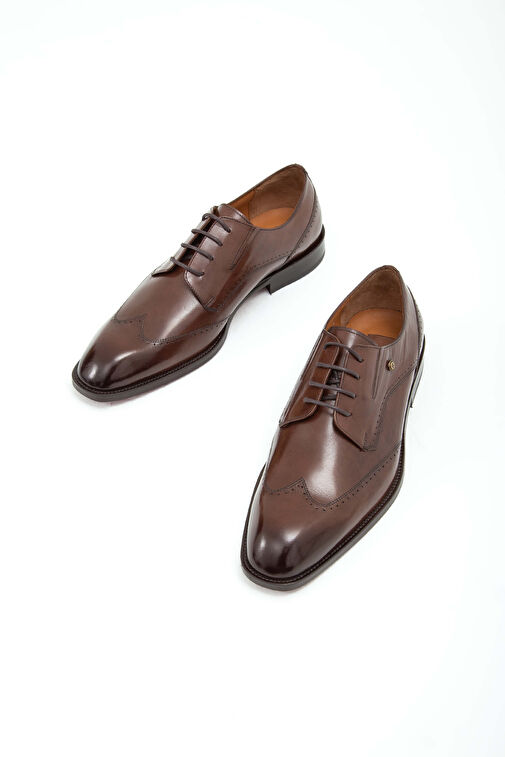 Tamer Tanca Erkek Hakiki Deri Taba Bufalo Klasik Ayakkabı - Görsel 6