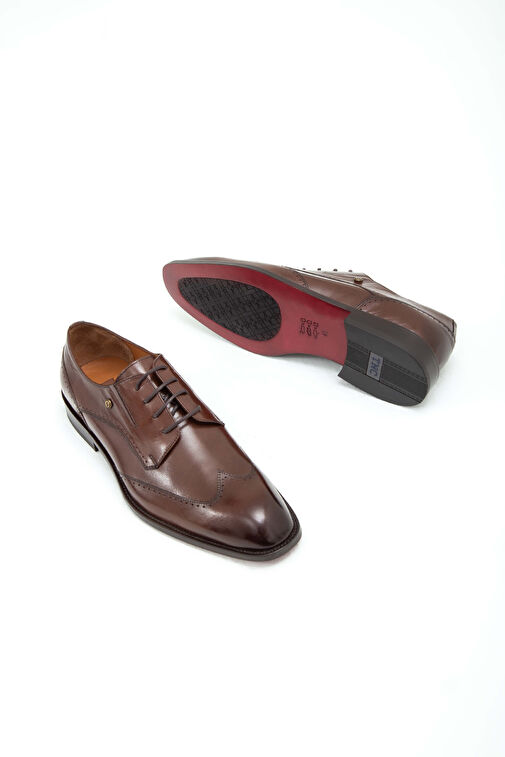 Tamer Tanca Erkek Hakiki Deri Taba Bufalo Klasik Ayakkabı - Görsel 8