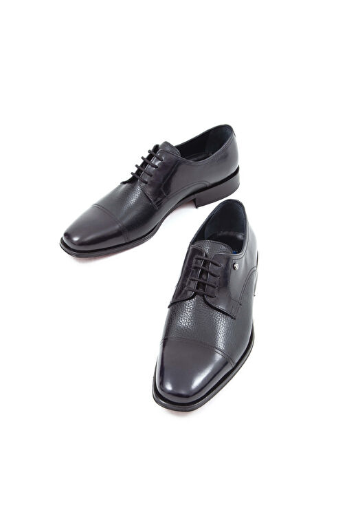 Tamer Tanca Erkek Hakiki Deri Lacivert Klasik Ayakkabı - Görsel 5