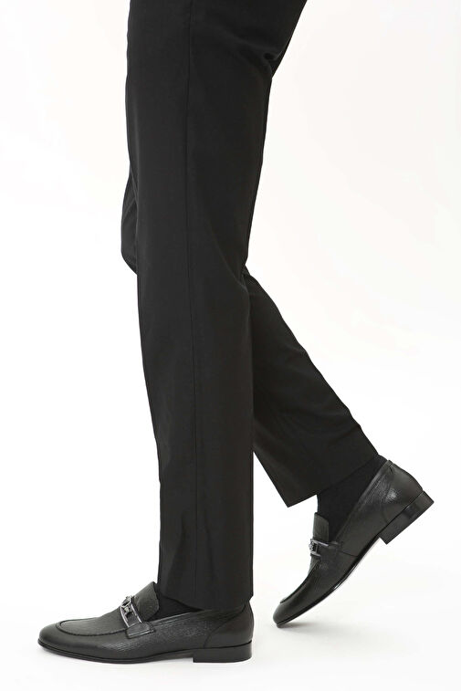 Tamer Tanca Erkek Hakiki Deri Siyah Klasik Ayakkabı - Görsel 2