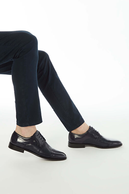 Tamer Tanca Siyah Erkek Deri Klasik Ayakkabı 183 23502 ERK AYK Y22 - Görsel 4