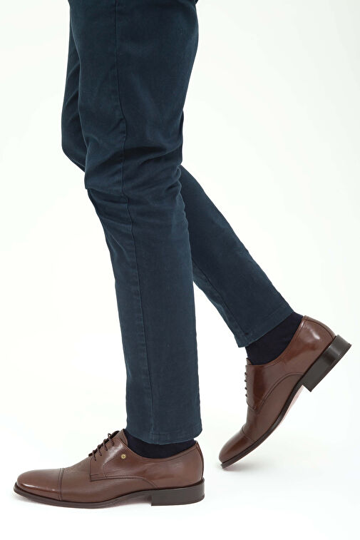 Tamer Tanca Erkek Hakiki Deri Taba Bufalo Klasik Ayakkabı - Görsel 2