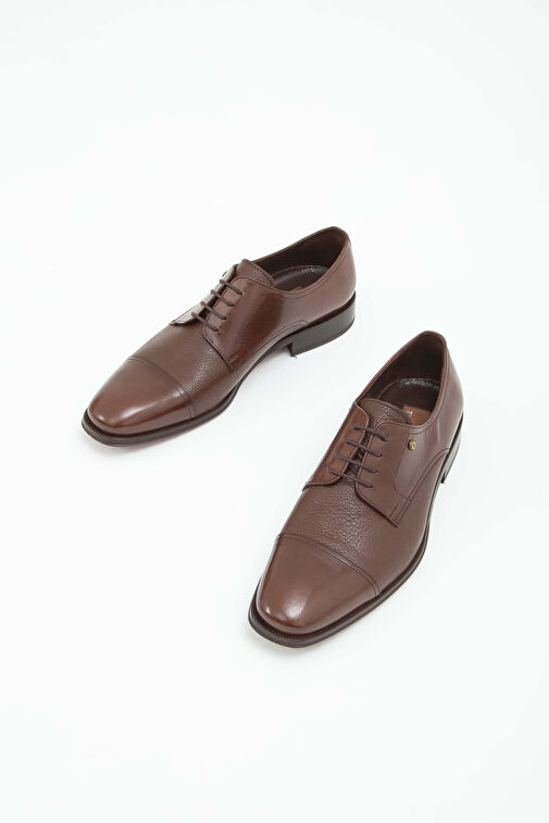 Tamer Tanca Erkek Hakiki Deri Taba Bufalo Klasik Ayakkabı - Görsel 6