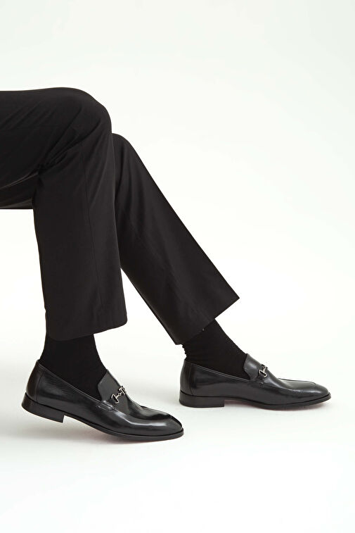 Tamer Tanca Siyah Erkek Deri Klasik Ayakkabı 848 48462 ERK AYK SK22/23 - Görsel 4