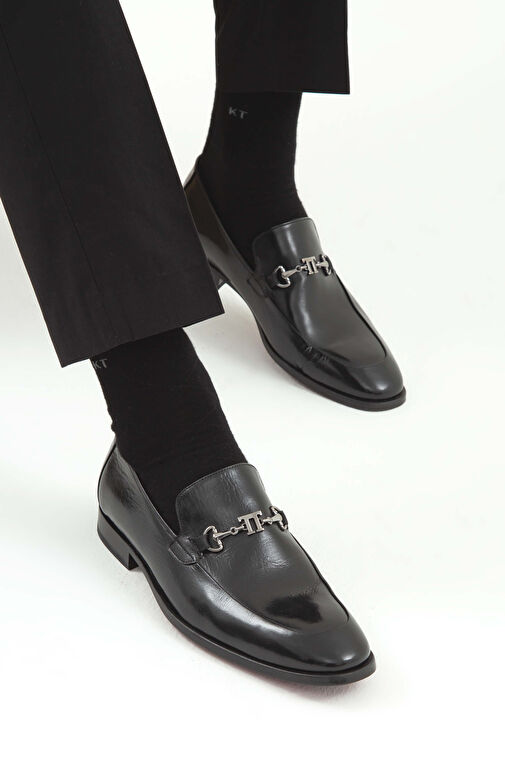 Tamer Tanca Siyah Erkek Deri Klasik Ayakkabı 848 48462 ERK AYK SK22/23 - Görsel 5