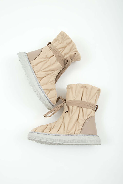 Tamer Tanca Kadın Hakiki Deri Açık Bej Casual Bot - Görsel 9