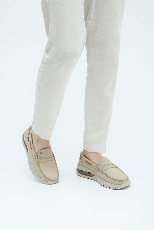 CALLAGHAN Erkek Hakiki Deri Vizon Nubuk Casual Ayakkabı - Görsel 3