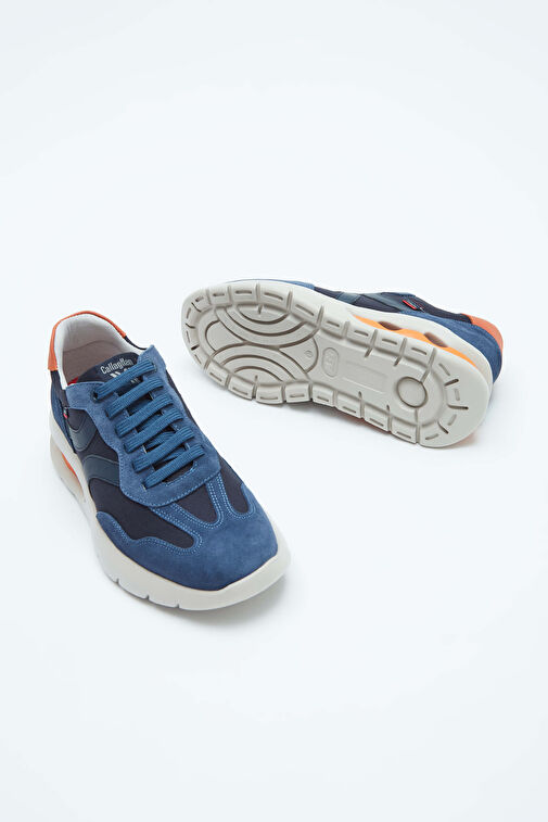 Callaghan Bej-Turuncu Erkek Deri Sneaker 618 45408 ERK AYK Y23 - Görsel 8