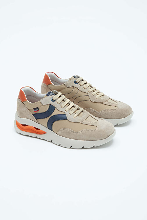 CALLAGHAN Erkek Hakiki Deri Bej Sneakers & Spor Ayakkabı - Görsel 7