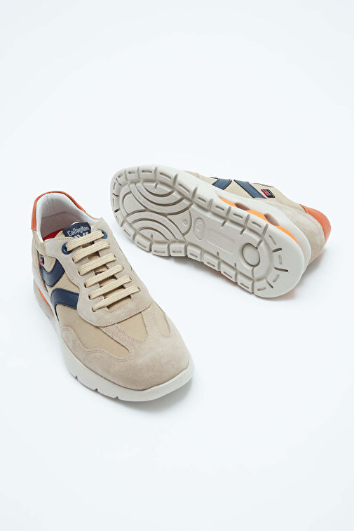 CALLAGHAN Erkek Hakiki Deri Bej Sneakers & Spor Ayakkabı - Görsel 8