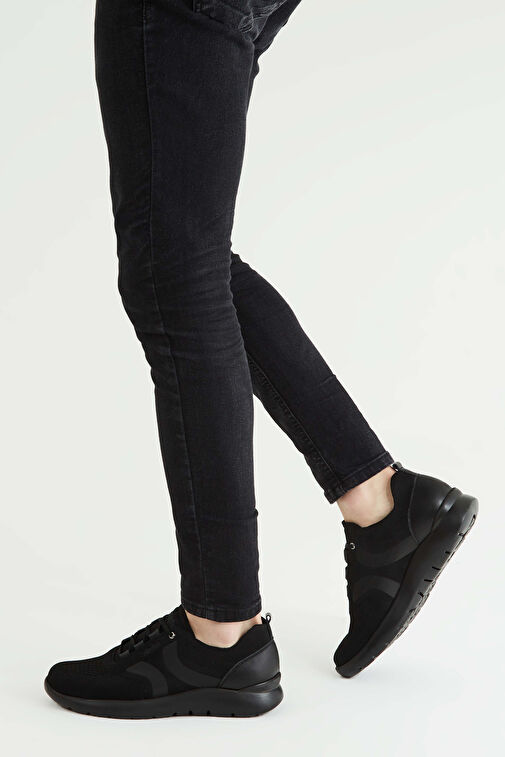 CALLAGHAN Erkek Tekstil Deri Siyah Sneakers & Spor Ayakkabı - Görsel 2